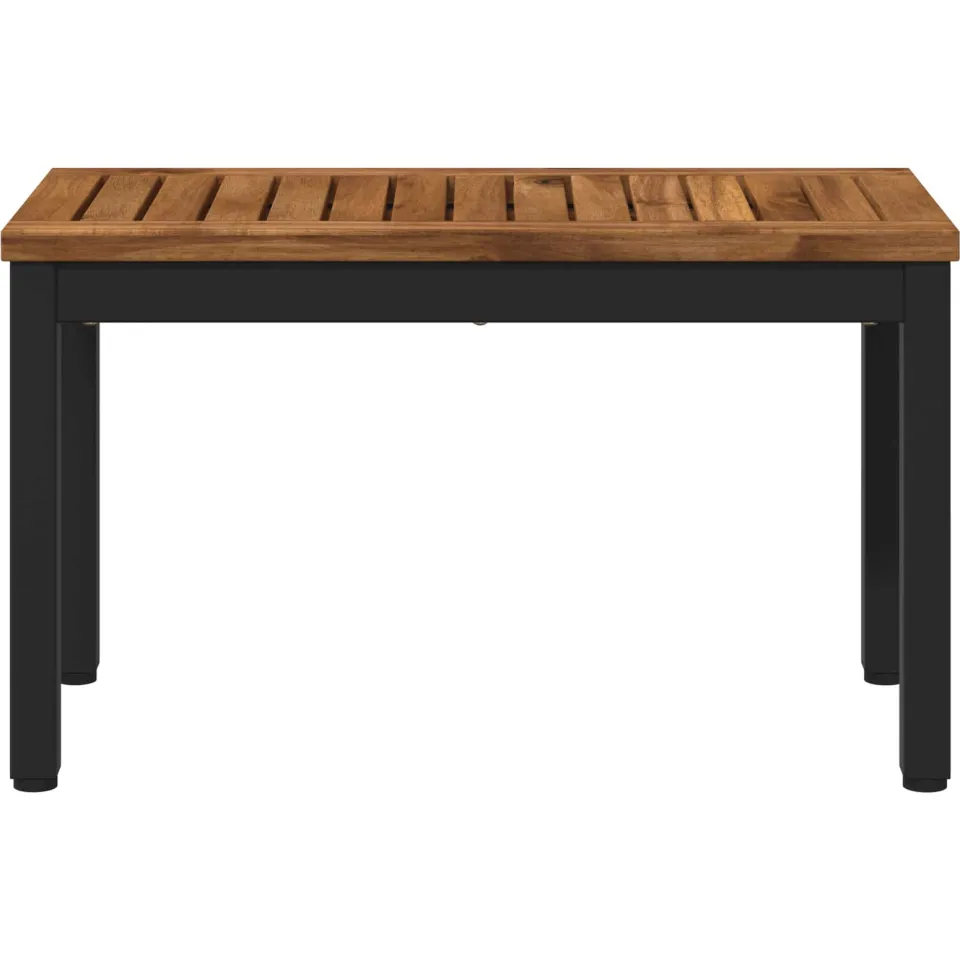 vidaXL Salontafel NAARDEN Naturel en Zwart 60,5 x 30 x 36 cm Bruin