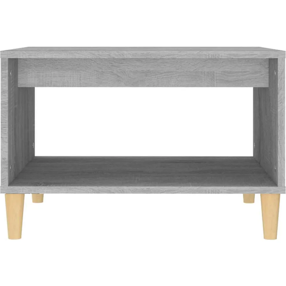 vidaXL Salontafel 60x50x40 cm bewerkt hout grijs sonoma eikenkleurig, foto 4