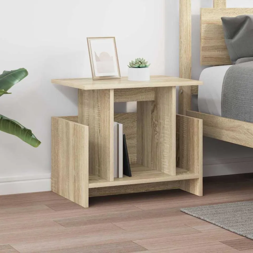 vidaXL TV-standaard 50 x 35 x 45 cm Sonoma Eiken Bewerkt hout, foto 4