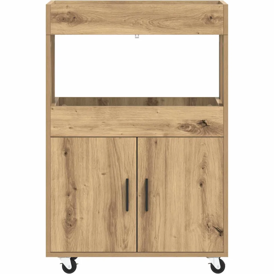 vidaXL Bar Kar Artisanaal eiken 60 x 39,5 x 89 cm Bewerkt hout, foto 4