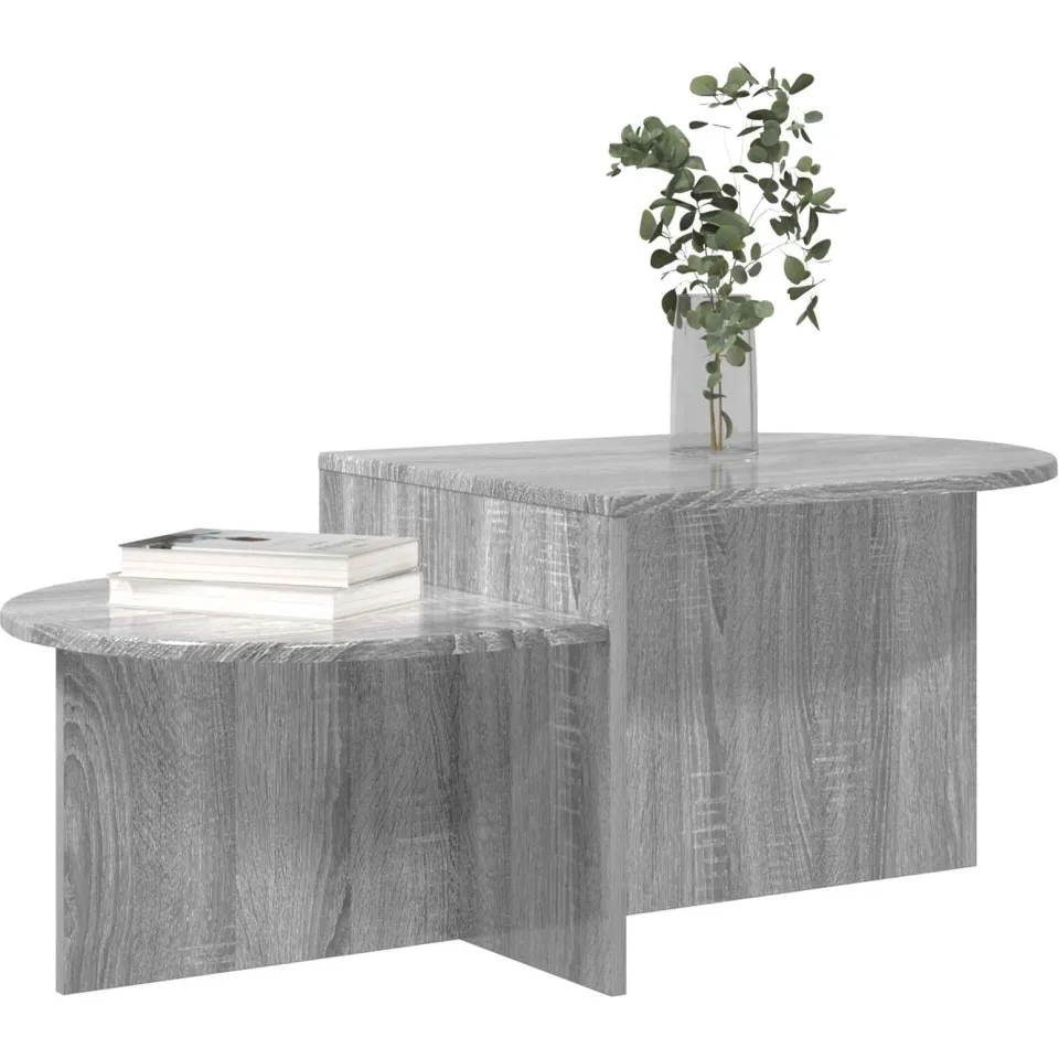 vidaXL Salontafel Grijs sonoma 100 x 50 x 40 cm Bewerkt hout