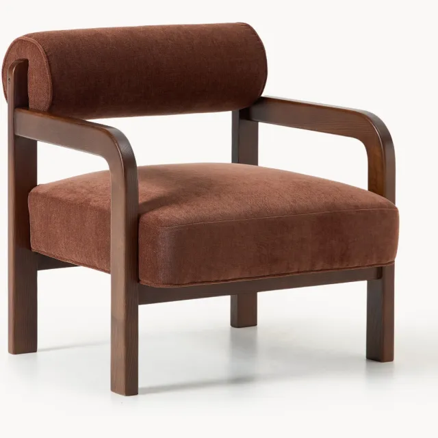 Westwing Collection Loungefauteuil Raymond van essenhout Wijnrood