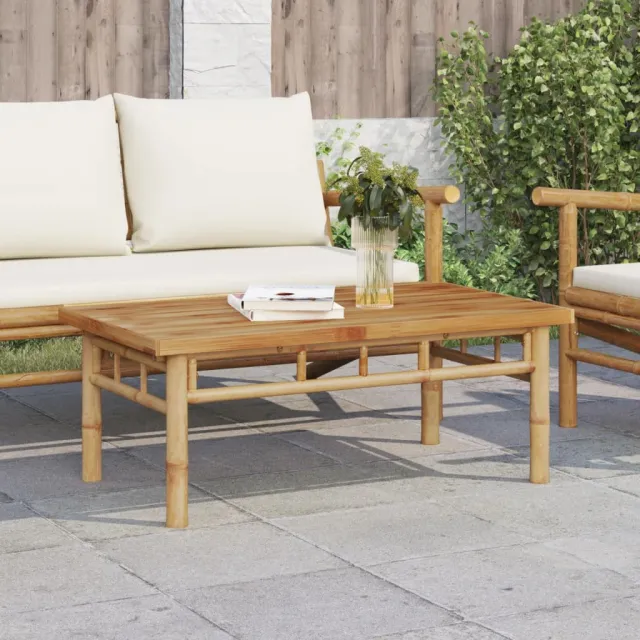vidaXL Salontafel 90x50x35 cm bamboe Bruin