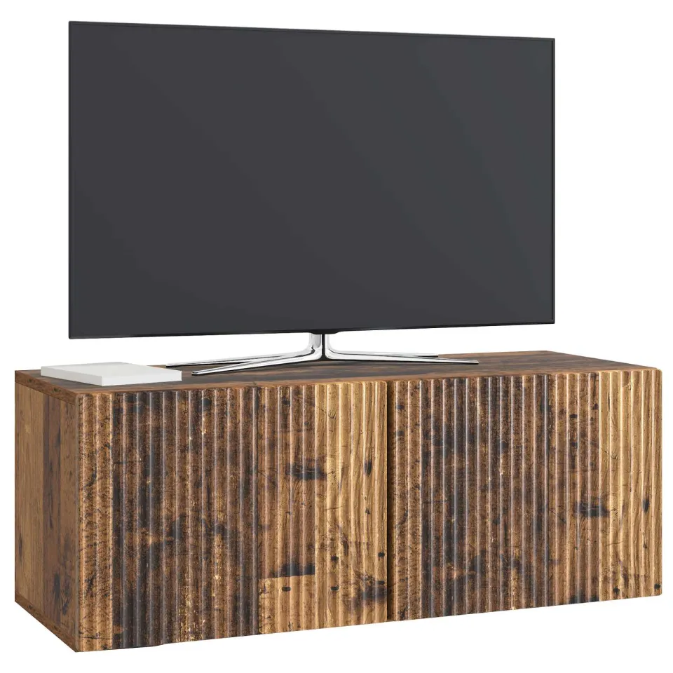 vidaXL Wandbeugel TV-kast 78,5 x 31 x 30 cm Oud hout Bewerkt hout Bruin