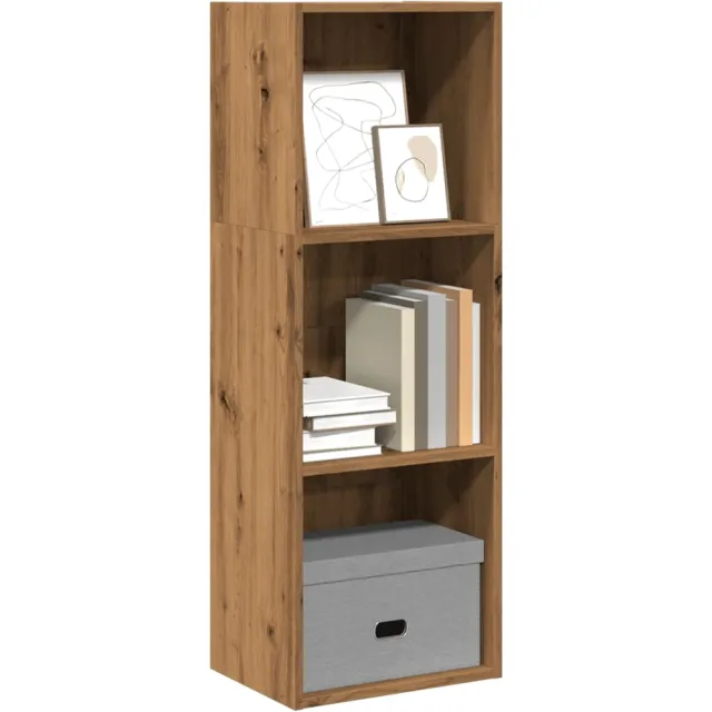 vidaXL Boekenkast 40x30x114 cm bewerkt hout artisanaal eikenkleurig Bruin