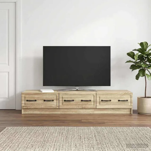 vidaXL TV-kast 147 x 34,5 x 27 cm Sonoma Eiken Bewerkt hout