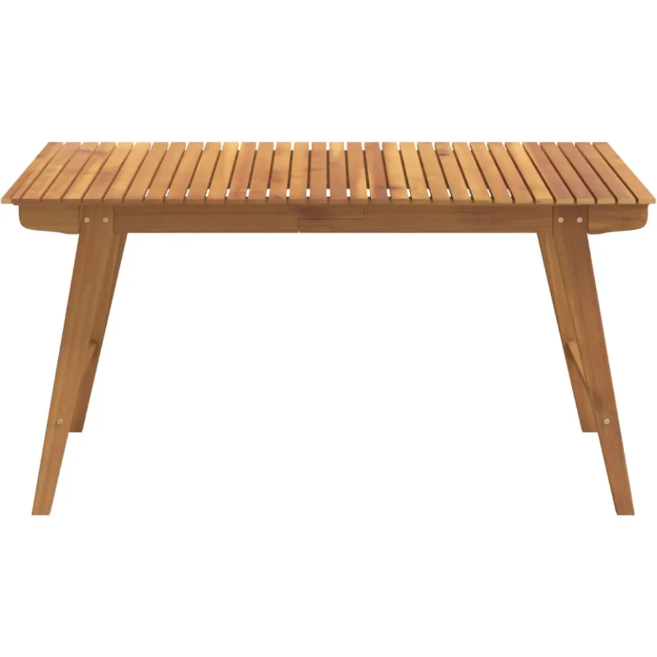 vidaXL Tuintafel 150x90x75 cm massief acaciahout Bruin