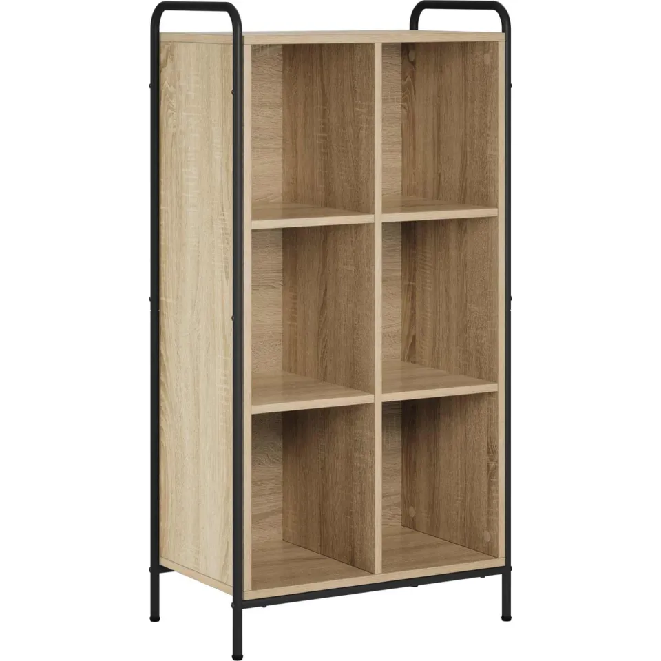 vidaXL Boekenkast 57 x 33 x 111 cm Bewerkt hout Sonoma Eiken, foto 3