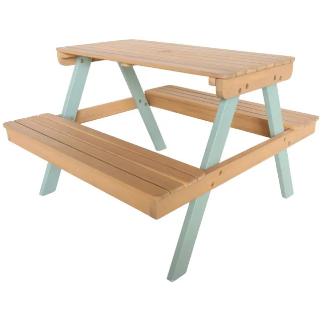 sweeek Picknicktafel voor kinderen met 2 zitplaatsen - caroline Groengrijs