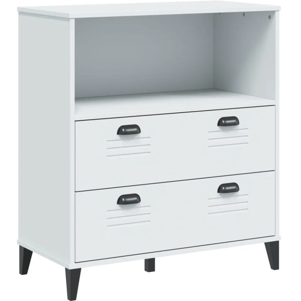 vidaXL Boekenkast VIKEN 80x40x90 cm bewerkt hout wit