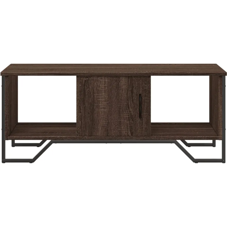 vidaXL Salontafel 100x51x40 cm bewerkt hout bruin eikenkleur, foto 4
