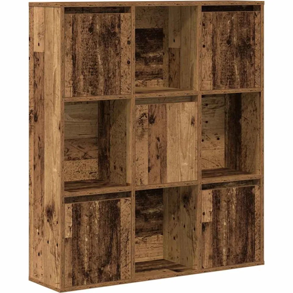 vidaXL Boekenkast 89x24x101,5 cm bewerkt hout oud houtkleurig bruin, foto 3