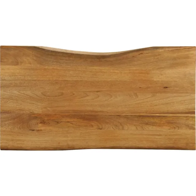 vidaXL Tafelblad met natuurlijke rand 100x60x2,5 cm massief mangohout Bruin