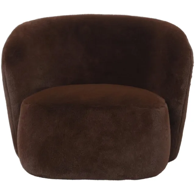 PTMD Fauteuil Aphrodite - Bruin - 88x87x70cm