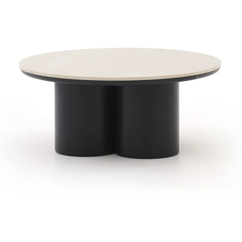 Apple Bee Tonga bijzet tuintafelset ø 80cm (h: 36cm)/ø 60cm (h: 44cm) zwart, foto 3