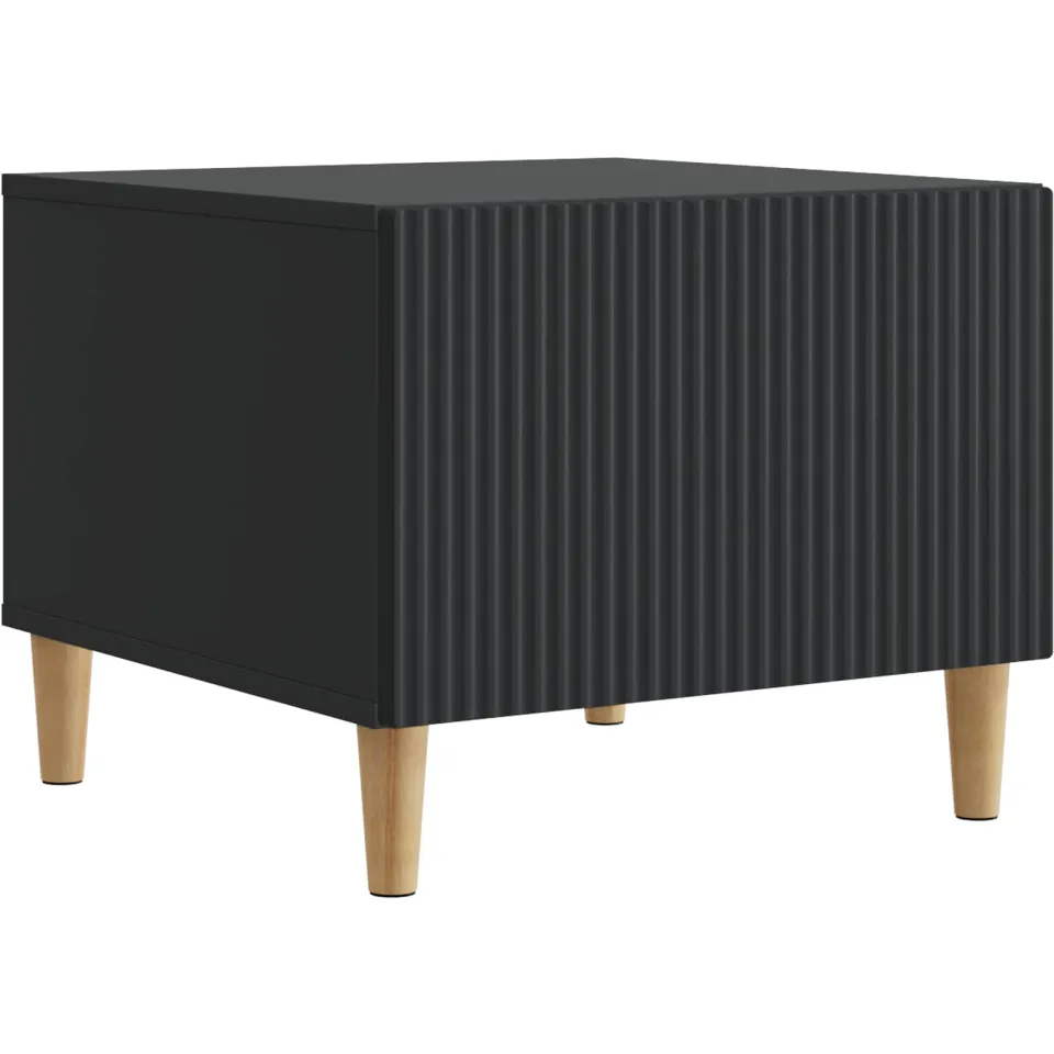 vidaXL Salontafel met lade Zwart 49 x 50 x 40 cm Bewerkt hout