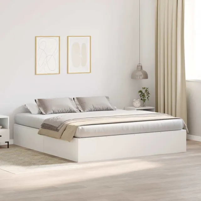 vidaXL Opbergbedframe met opslag Wit 180 x 200 cm Bewerkt hout