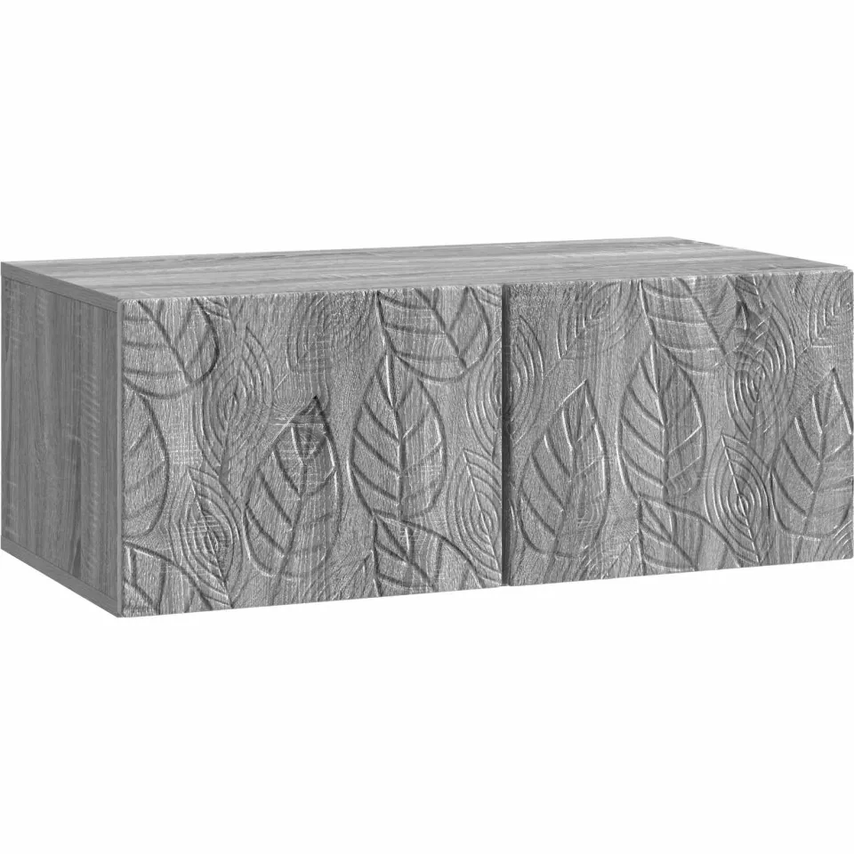 vidaXL Wandbeugel TV-kast 98 x 41 x 30 cm Grijs Sonoma Bewerkt hout
