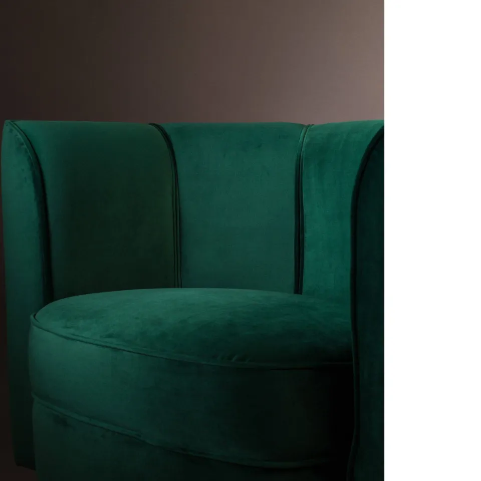 Dutchbone fauteuil Flower donkergroen, foto 4