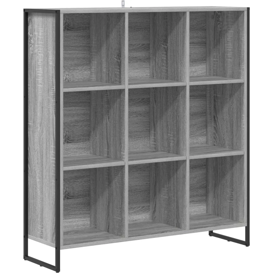 vidaXL Boekenkast Grijs Sonoma 99,5 x 30 x 108 cm Bewerkt hout, foto 3