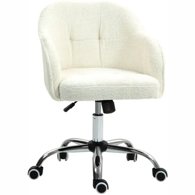GranMaison Teddy stoel - Fauteuil - Relaxzetel - Relaxstoel - Relaxfauteuil - Stoel - Met armleuning - Voor één Persoon - Cremewit