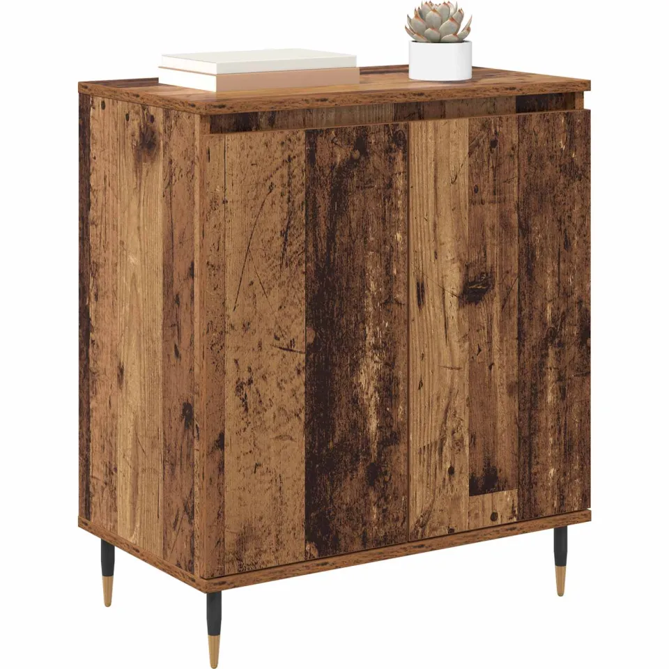 vidaXL Dressoir Oud Hout 60 x 35 x 70 cm Bewerkt hout Bruin