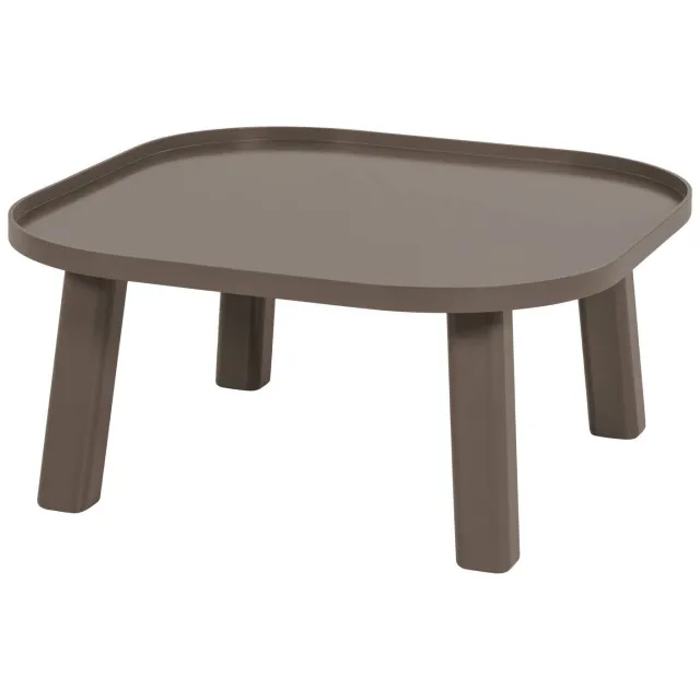 WOOOD Mosa Salontafel - Hout - Mokkabruin - 37x80x80 mocha brown