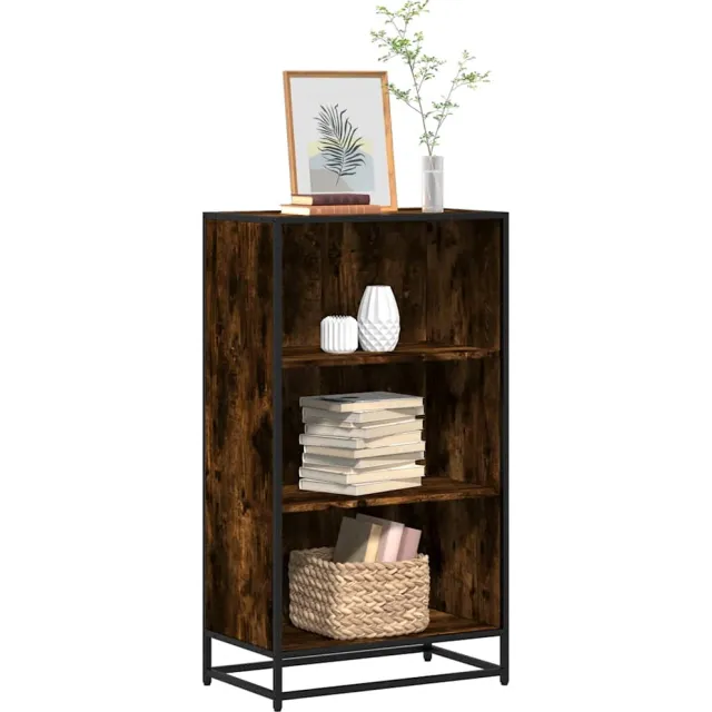 vidaXL Boekenkast 60x35x107,5 cm bewerkt hout gerookt eikenkleurig Bruin