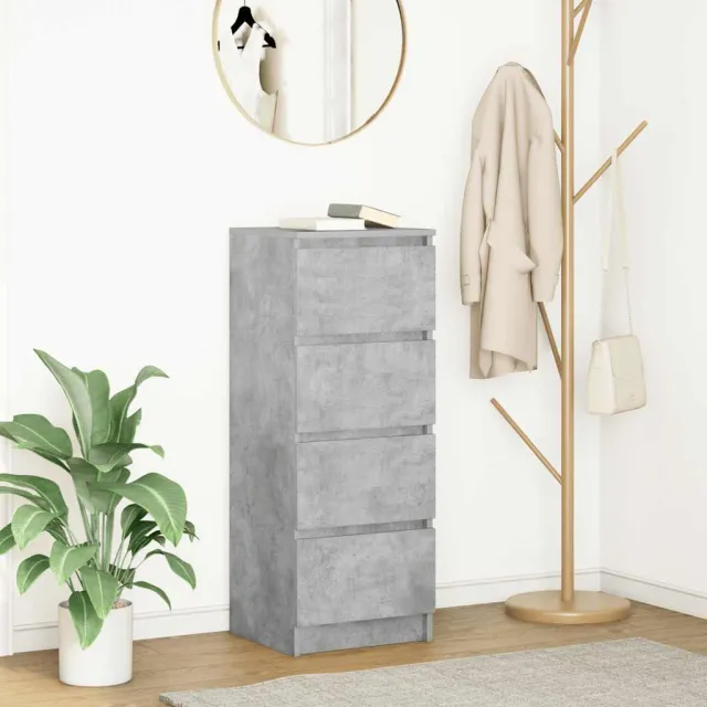 vidaXL Dressoir 37,5x35x99 cm spaanplaat betongrijs grijs, foto 2