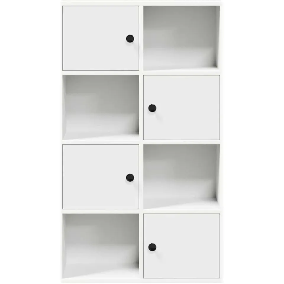 vidaXL Boekenkast 60x24x101,5 cm bewerkt hout wit, foto 4