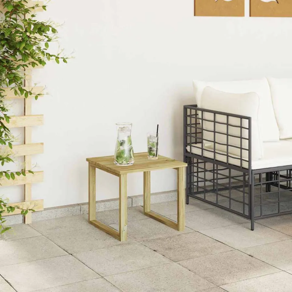 vidaXL Tafel Naturel 40 x 40 x 36 cm Geïmpregneerd grenenhout, foto 4