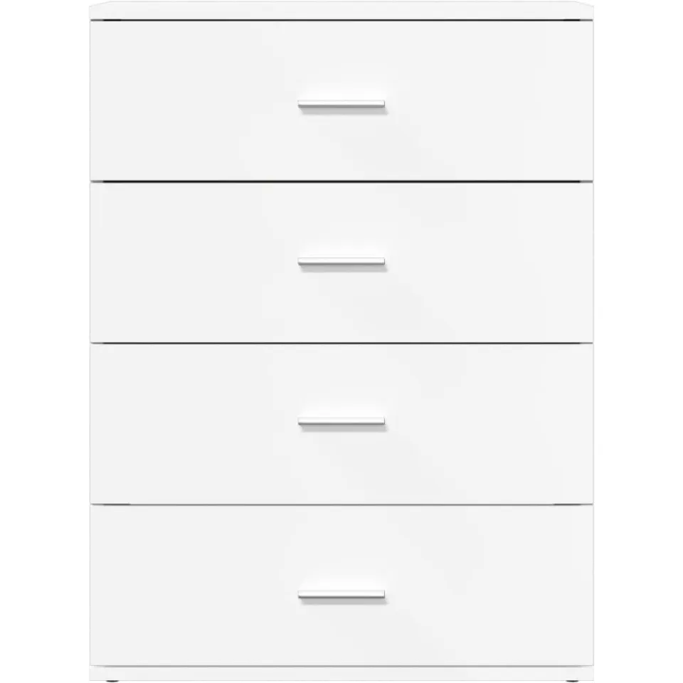 vidaXL Dressoir 60x39x80 cm bewerkt hout wit, foto 4