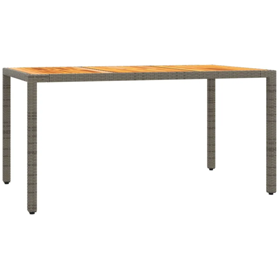 vidaXL 7-delige Tuinset met kussens poly rattan grijs, foto 4