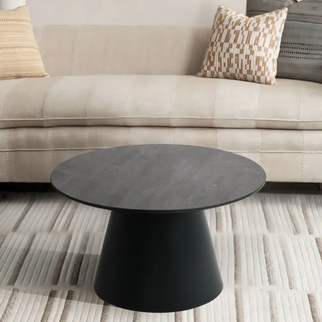 G***-M Salontafel Donkergrijs - Marmer - 60x60x40cm - Salontafel Tango