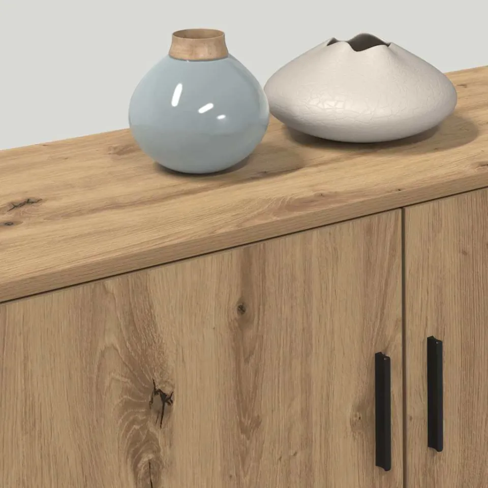 vidaXL Wandtv-kast Set 3 st 100 x 34,5 x 40 cm Artisan Eiken, foto 4