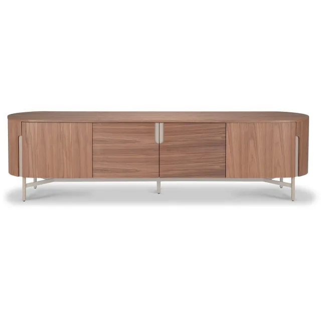 Icon Living TV Dressoir Sarah 009 Soft-Close 220x50x60 Walnoot Poot Creme