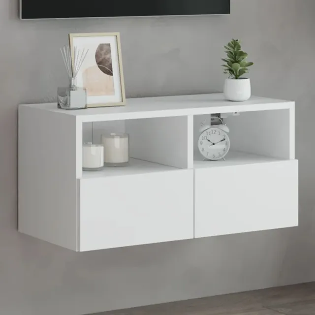 vidaXL Tv-wandmeubel 60x30x30 cm bewerkt hout wit, foto 2