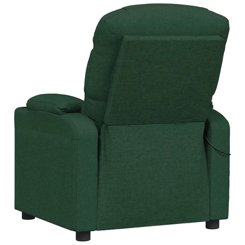 vidaXL Massagestoel stof donkergroen groen, foto 4