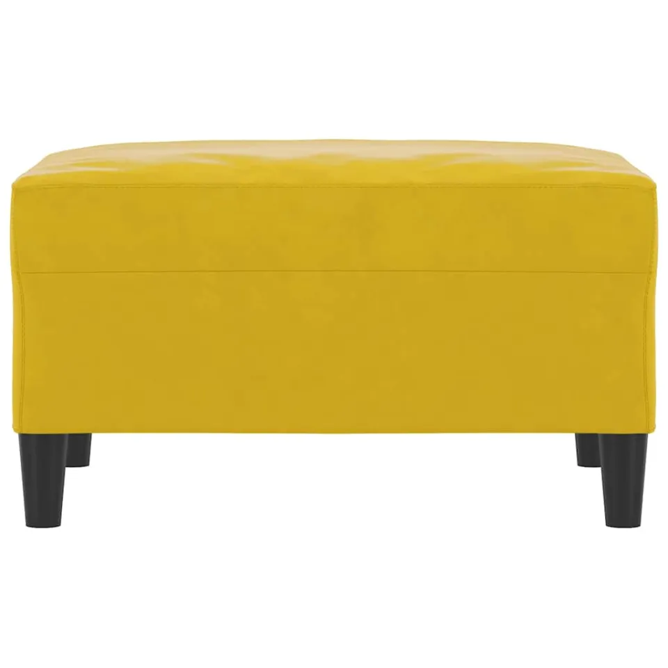 vidaXL Voetenbank 70x55x41 cm fluweel geel
