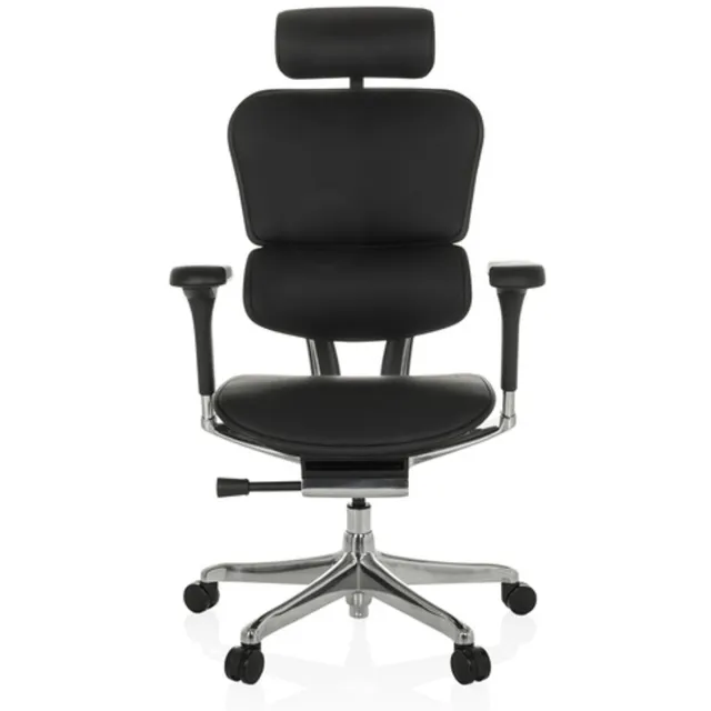 Bureaustoel / Directiestoel ERGOHUMAN GEN2 Leder zwart hjh OFFICE