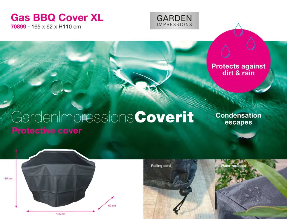 Garden Impressions Coverit Gas BBQ beschermhoes grijs, foto 3