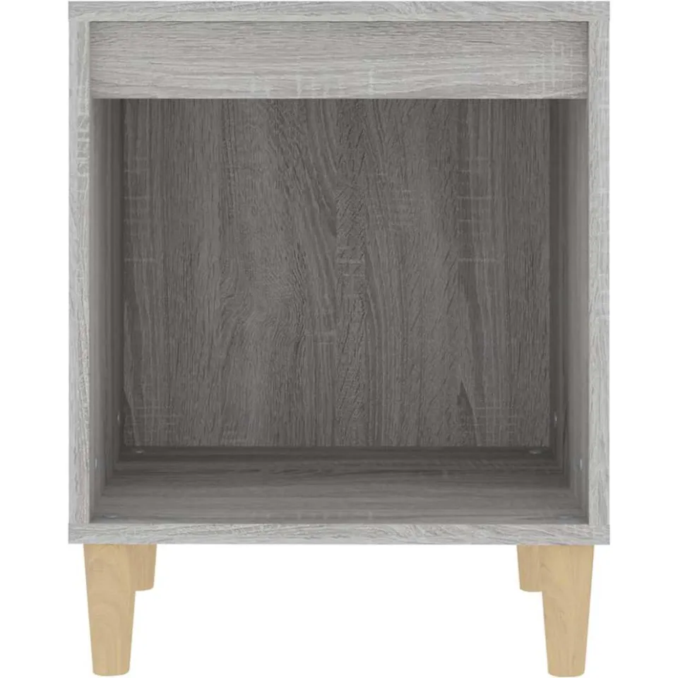 vidaXL Nachtkastje 40x35x50 cm grijs sonoma eikenkleurig, foto 4