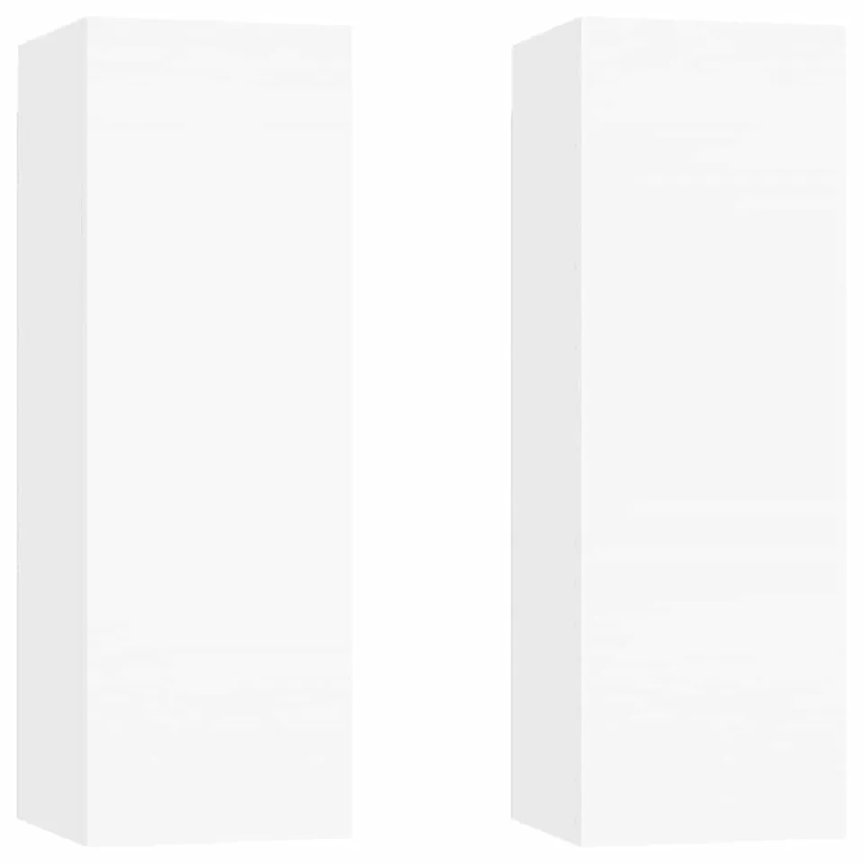 vidaXL Tv-meubels 2 st 30,5x30x90 cm bewerkt hout wit