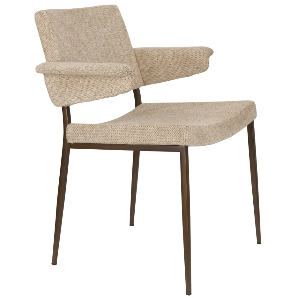 Dutchbone Portland eetkamerstoel beige, foto 7