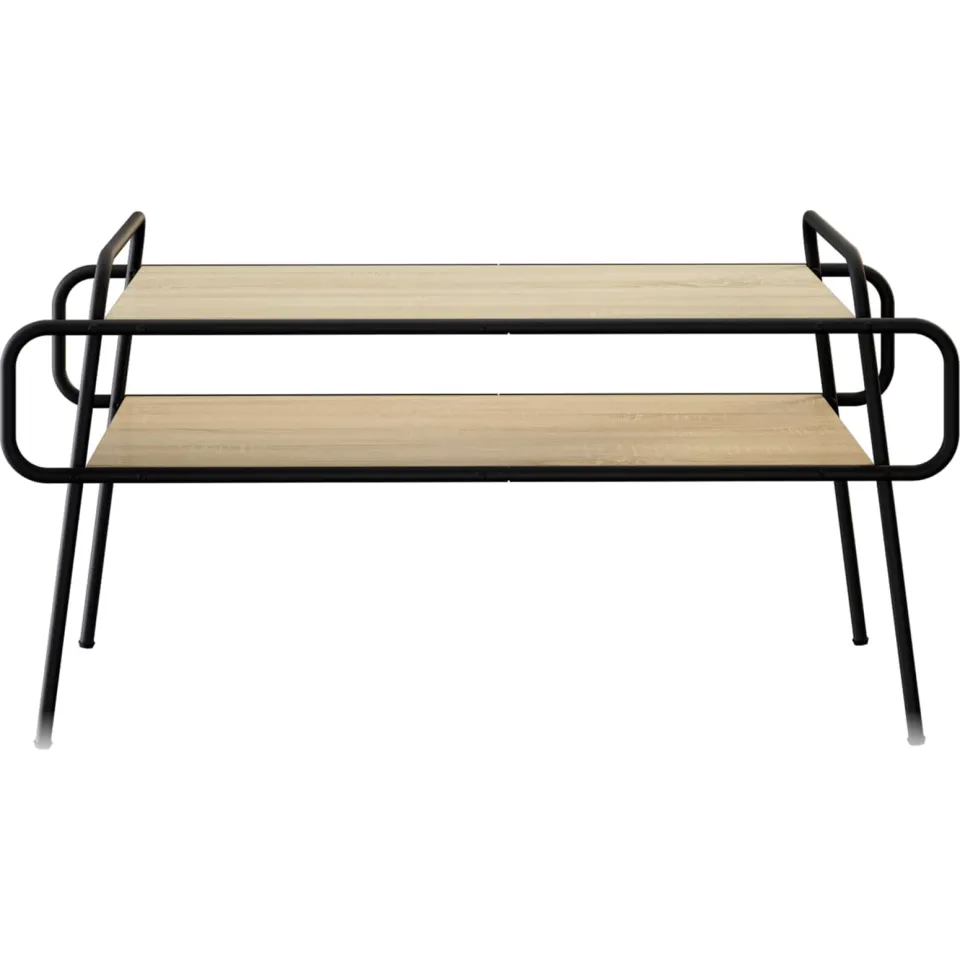 vidaXL Salontafel Sonoma Eiken 100 x 50 x 51 cm Bewerkt hout