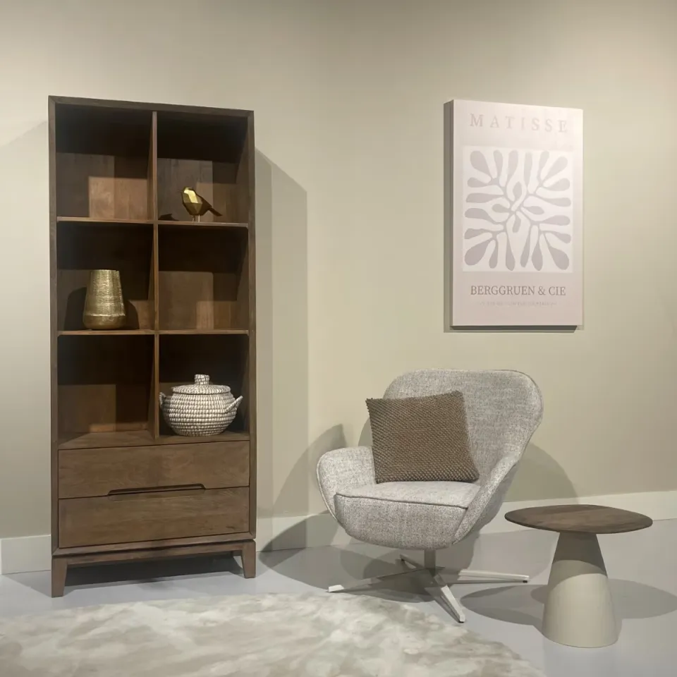 Livingfurn Cortez boekenkast mangohout, foto 4