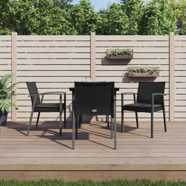 vidaXL 5-delige Tuinset met kussens poly rattan en staal, foto 2