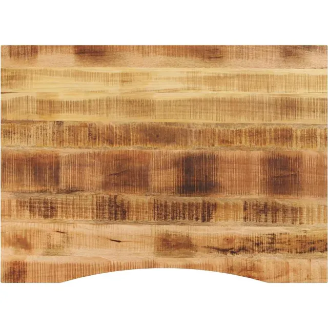 vidaXL Bureaublad met ronding 110x80x2,5 cm massief ruw mangohout bruin, foto 2