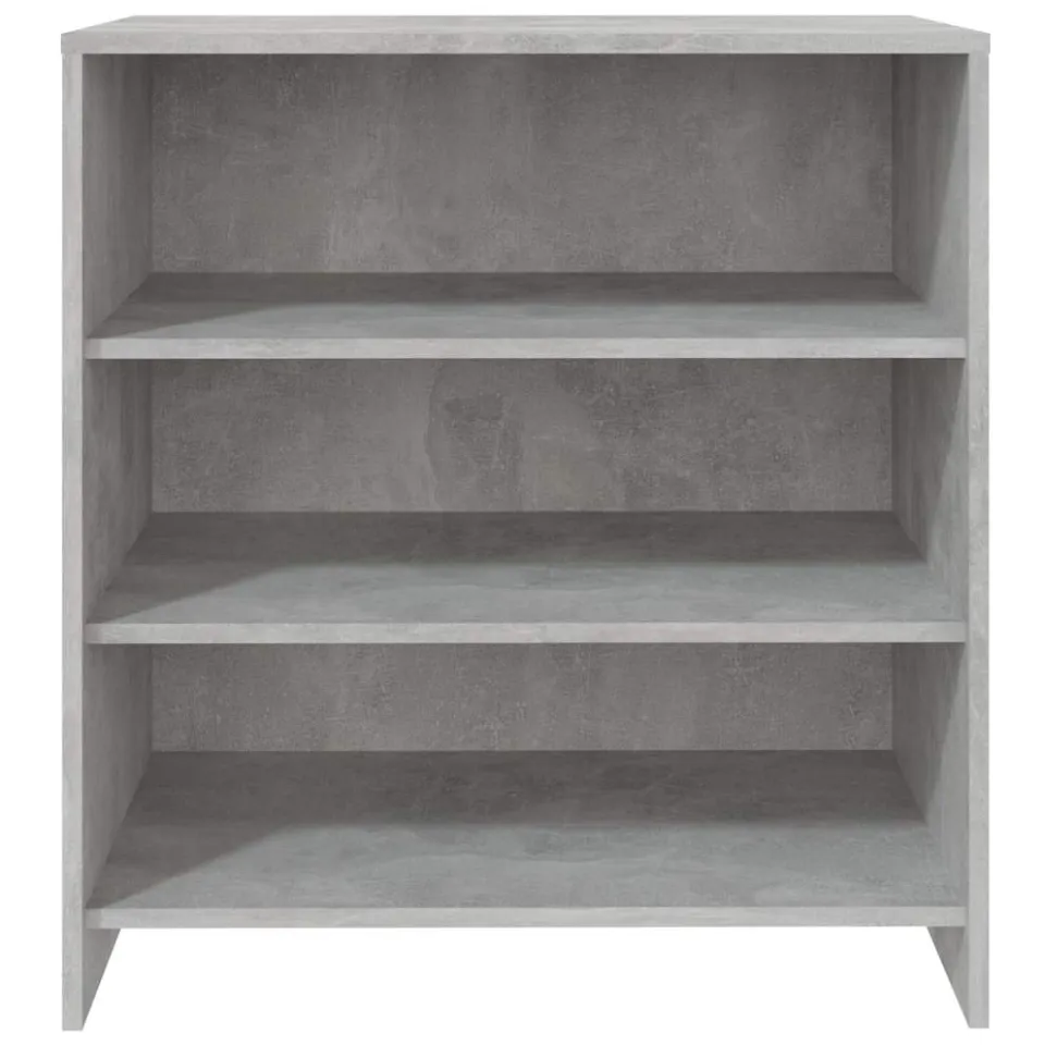 vidaXL Dressoir 70x40,5x75 cm bewerkt hout betongrijs grijs, foto 4