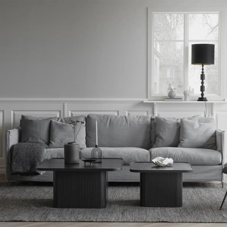 Rowico Home Sullivan houten salontafel zwart - 80 x 80 cm, foto 3